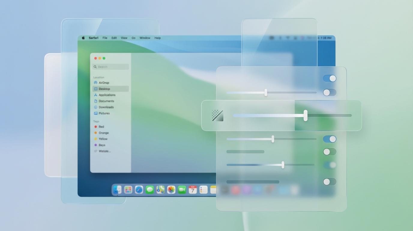 You can reduce Liquid Glass transparency on macOS Tahoe — here's how