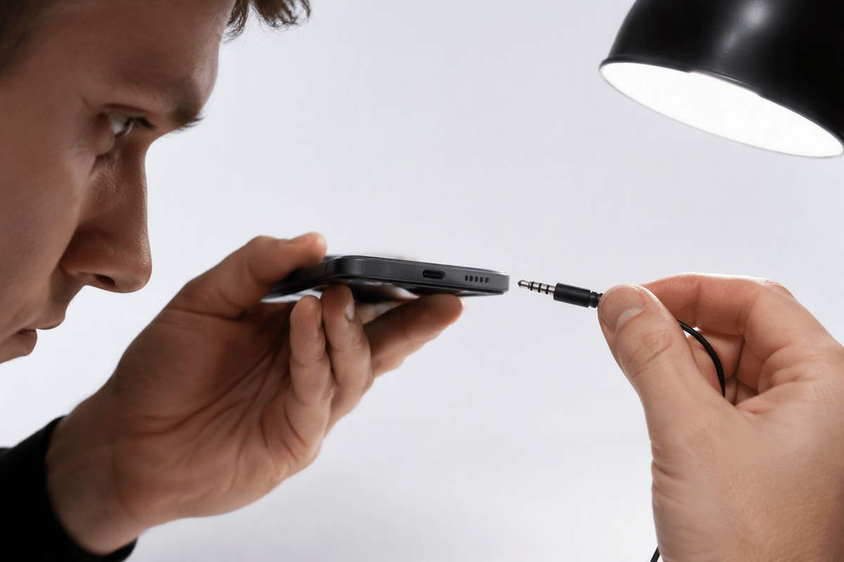 Fast physical checks: unplug, replug, and inspect the port